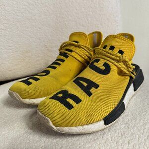 Pharrell Williams x Adidas Human Race Sneakers in Yellow, size 12